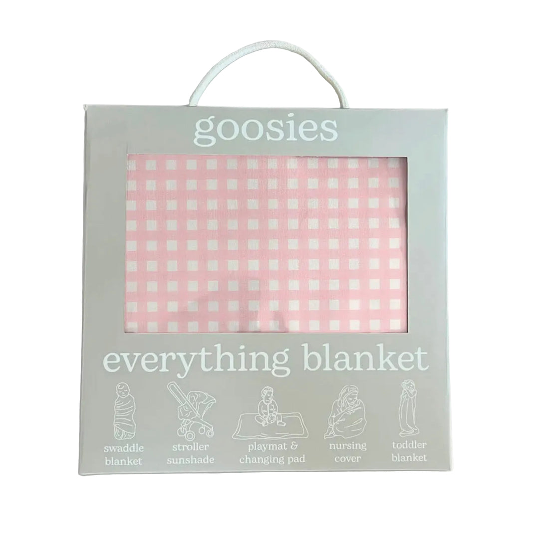 Gingham Cottage Pink Everything Blanket (Bamboo)