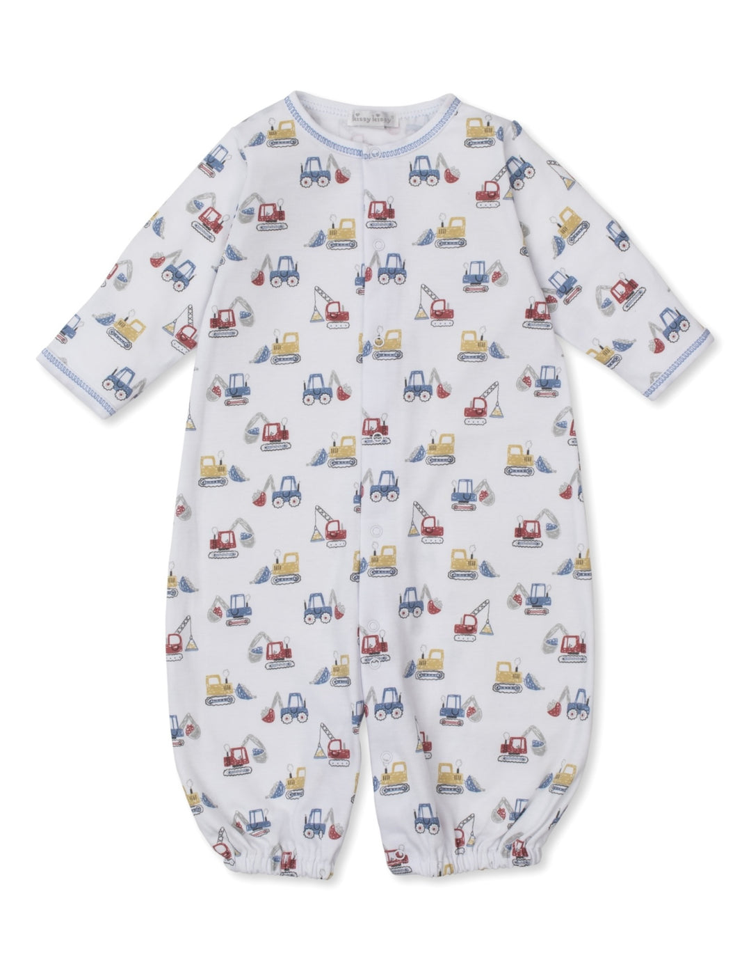 Infant Converter Gown | Construction Diggers