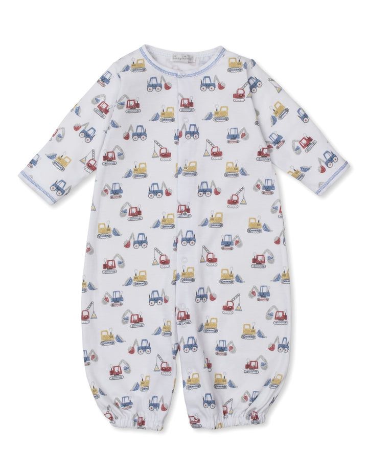 Infant Converter Gown | Construction Diggers