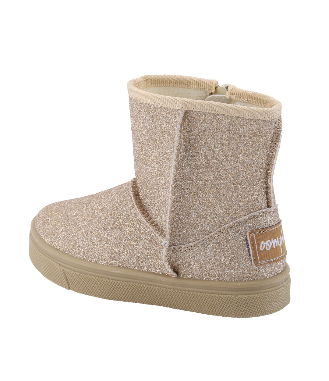 Frost Boot Girls Zip Up Boot | Gold Glitter