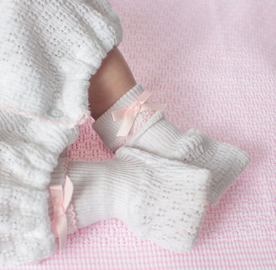 Booties w/ Bow | Red/Blue/Lavender/Pink