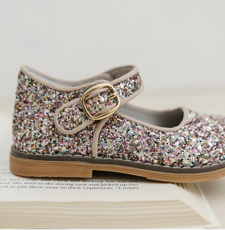 Natasha Glitter Mary Jane - Glitter Multi Pink
