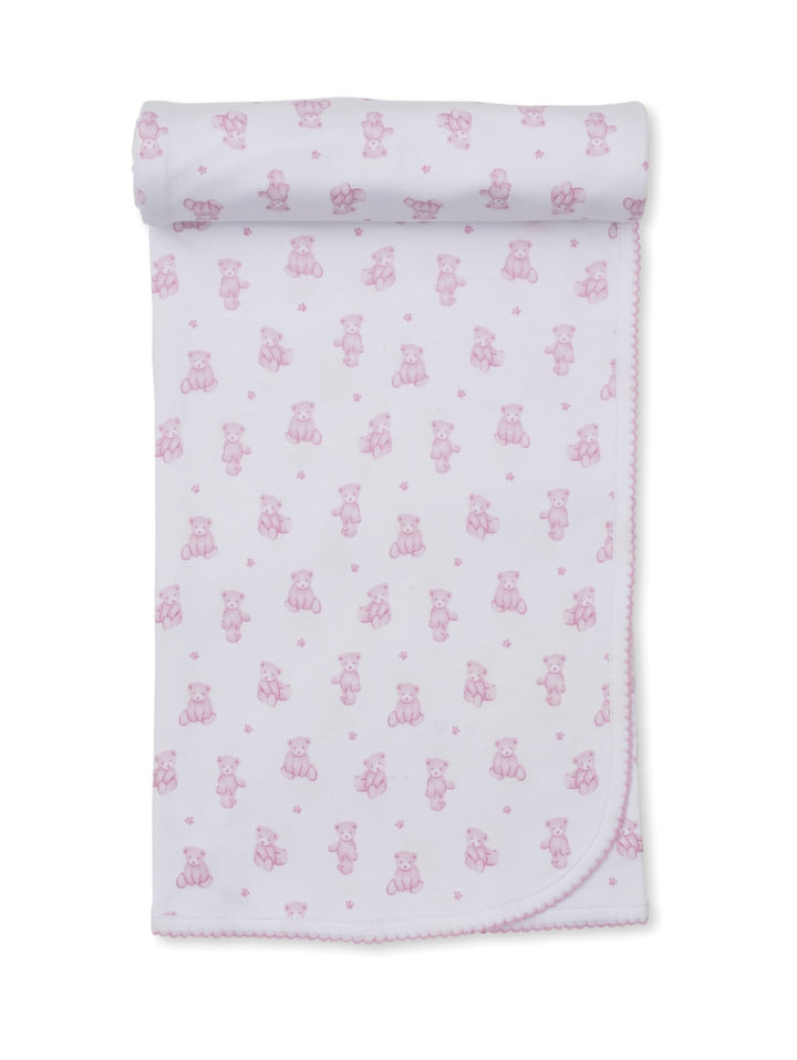 Teddy Bear Time Pink Blanket