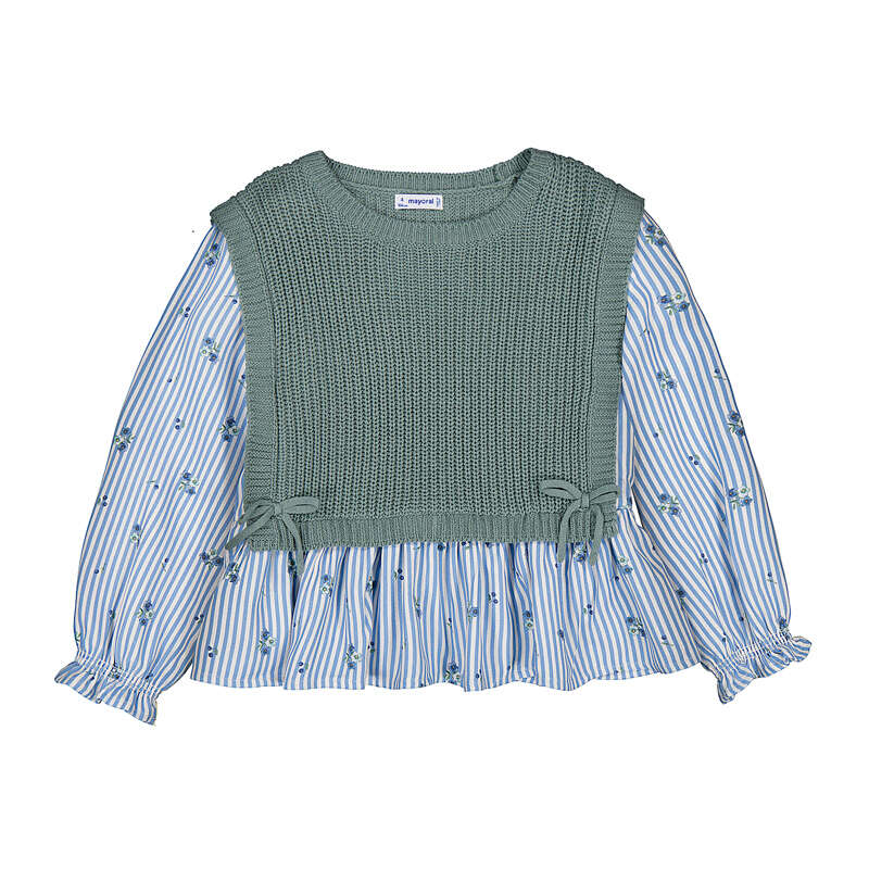 Girls Color Block Vest Top | Bayleaf