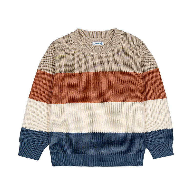 Boys Color-block Jersey Top | Brick Red