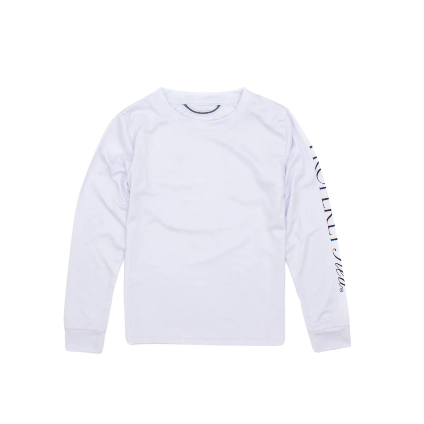 Infant and Youth Boys Tidal Rashguard - White: 12M, 24M, 2T, 5