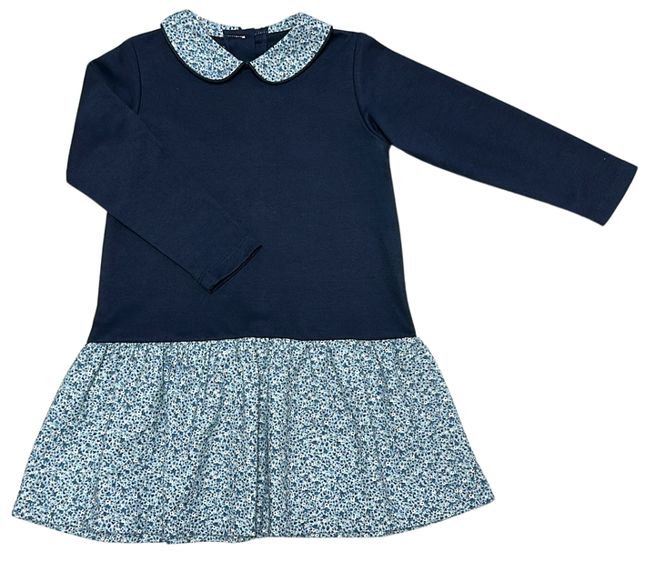 Dropped waist girl's dress London Collection