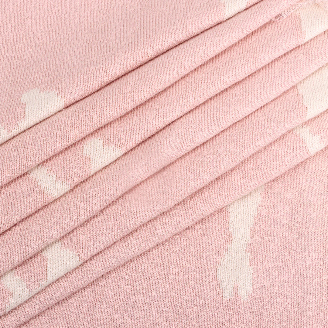 Ballerina Tutu 3D - Jacquard Sweater Knit Baby Blankets (Organic Cotton)