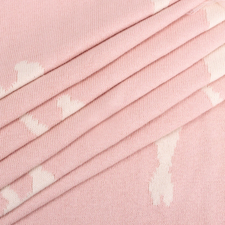 Ballerina Tutu 3D - Jacquard Sweater Knit Baby Blankets (Organic Cotton)