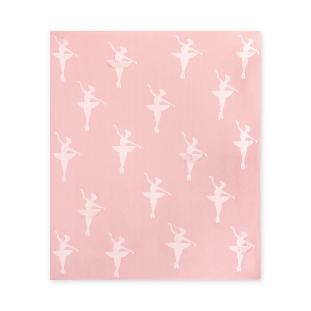 Ballerina Tutu 3D - Jacquard Sweater Knit Baby Blankets (Organic Cotton)