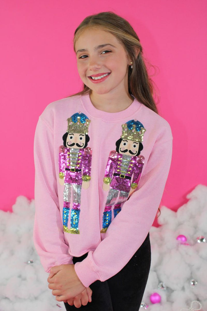 Girls Sequin Nutcrackers Sweatshirt