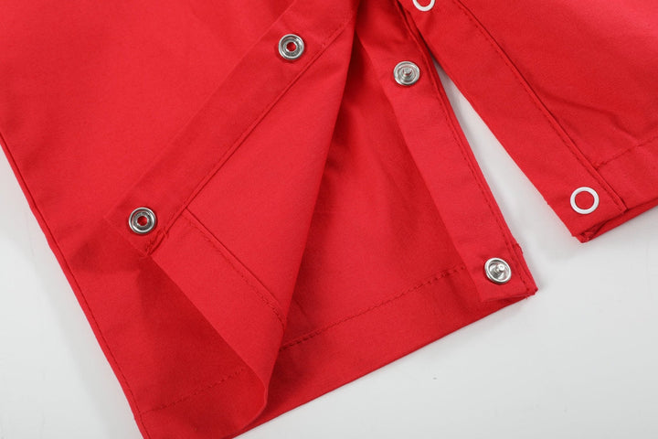 Red Santa Sleigh Baby Boy Overalls