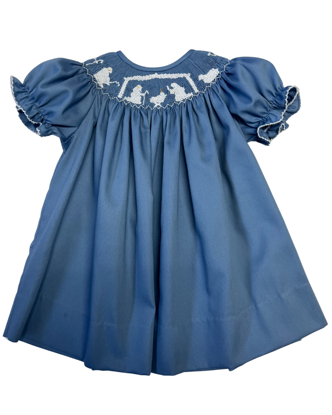 Nativity Smocked Bishop Dress: 4,5 – Piper and Grace Kids Apparel Nativity Smocked Bishop Dress: 4,5 – Piper and Grace Kids Apparel