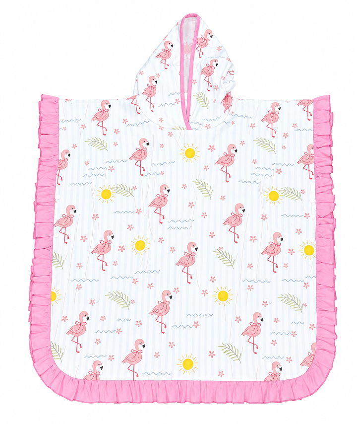 Coastal Cover-Up Hooded Towel | Pink Paradise