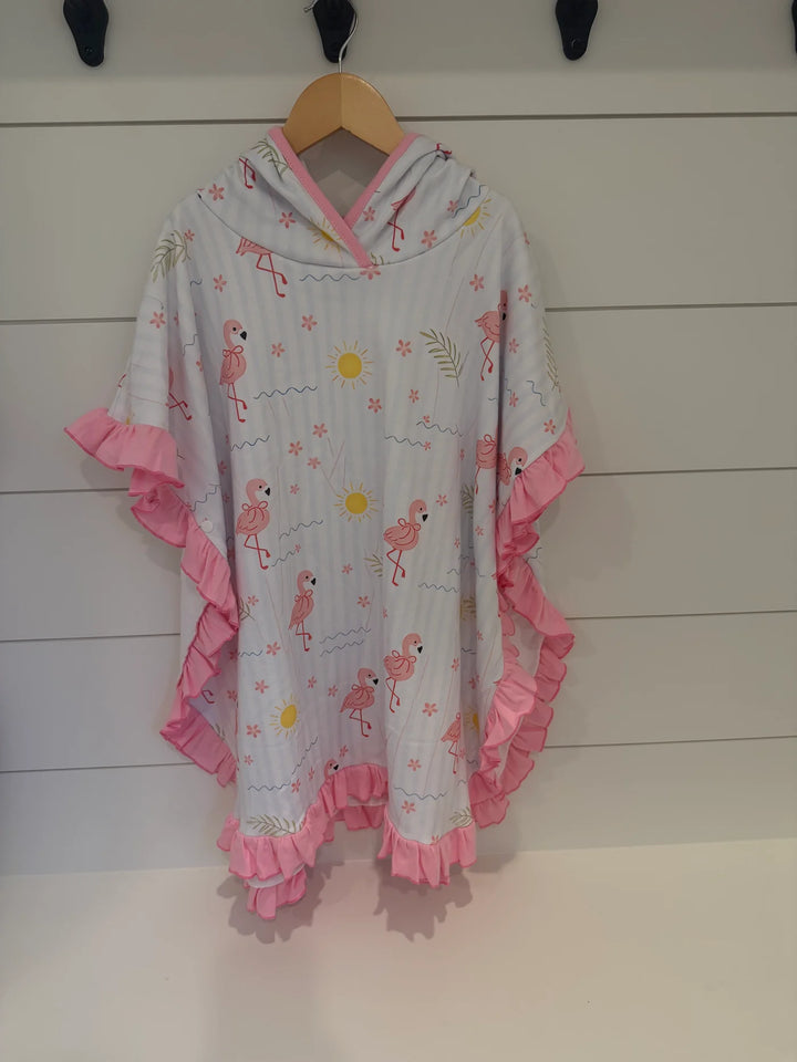 Coastal Cover-Up Hooded Towel | Pink Paradise