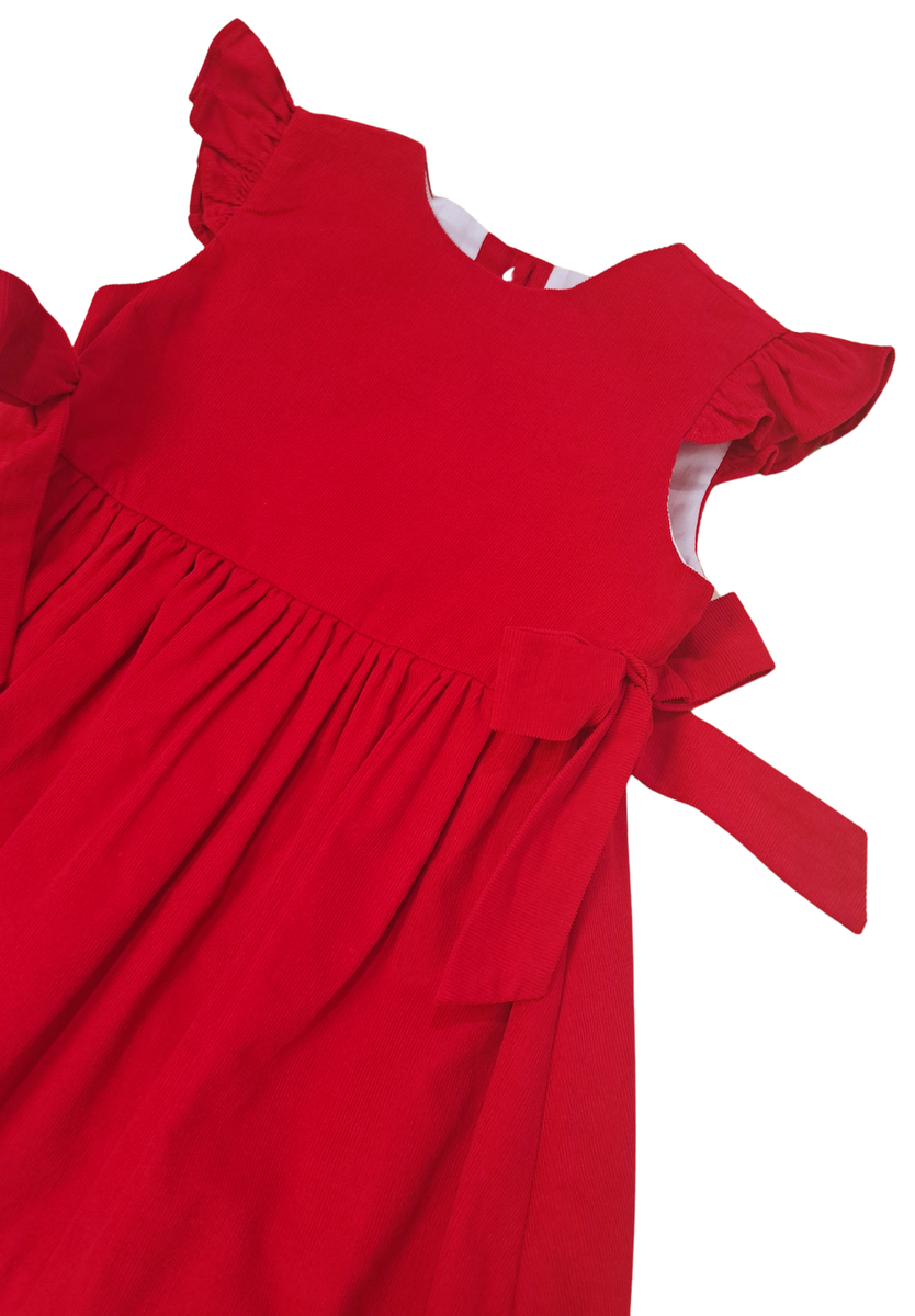 Girl's Red Corduroy Jumper Basics Collection