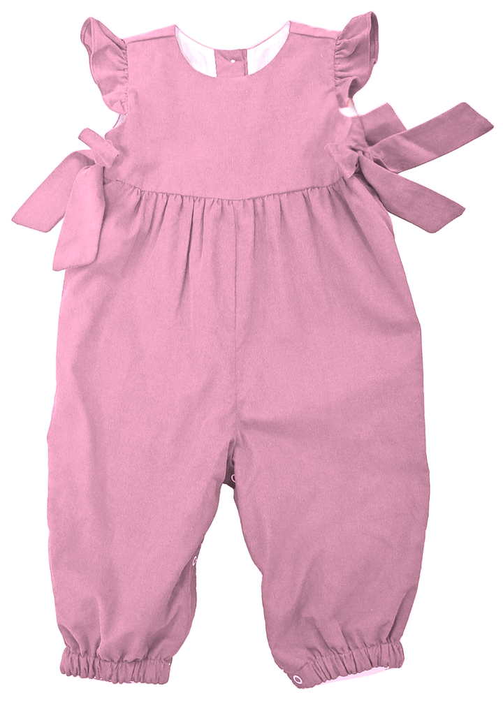 Girl's Pink Corduroy Overalls Basics Collection