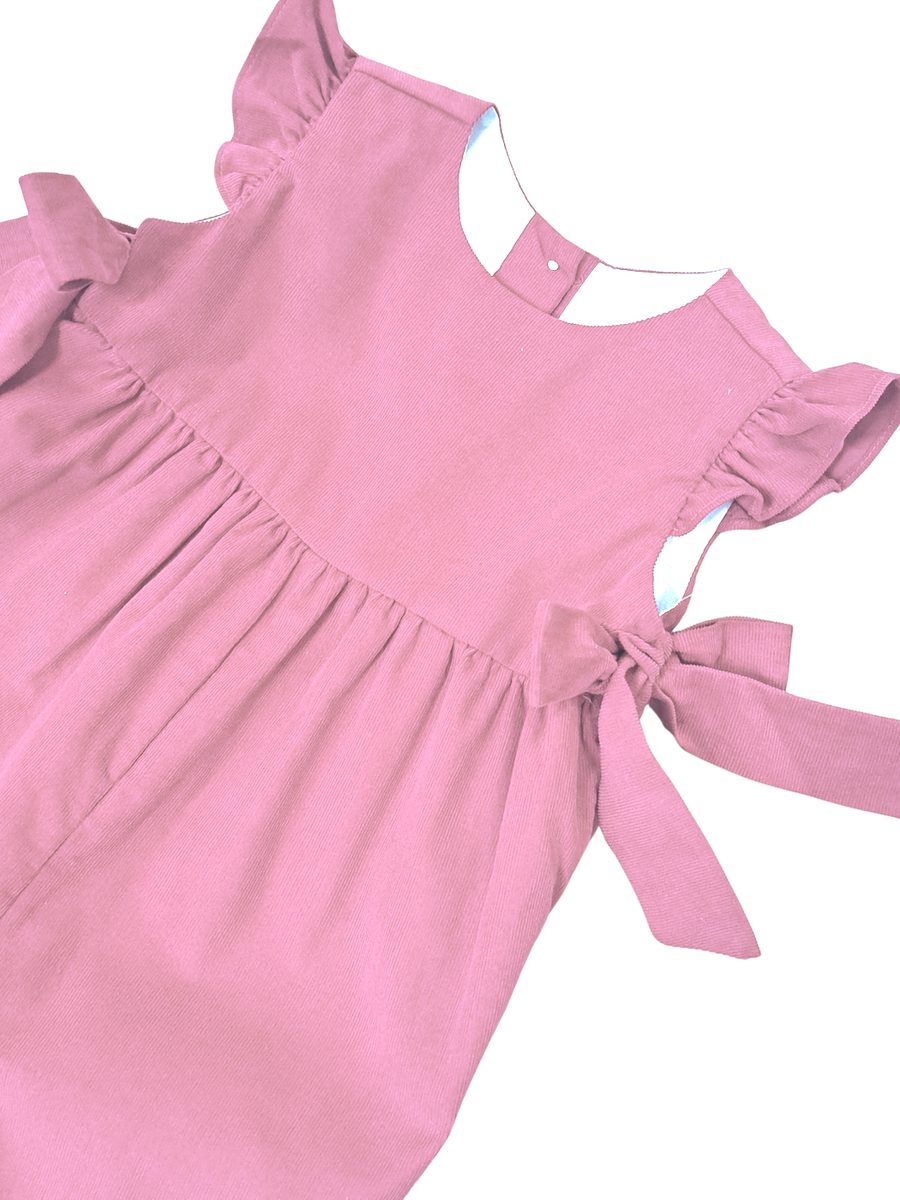 Girl's Pink Corduroy Overalls Basics Collection