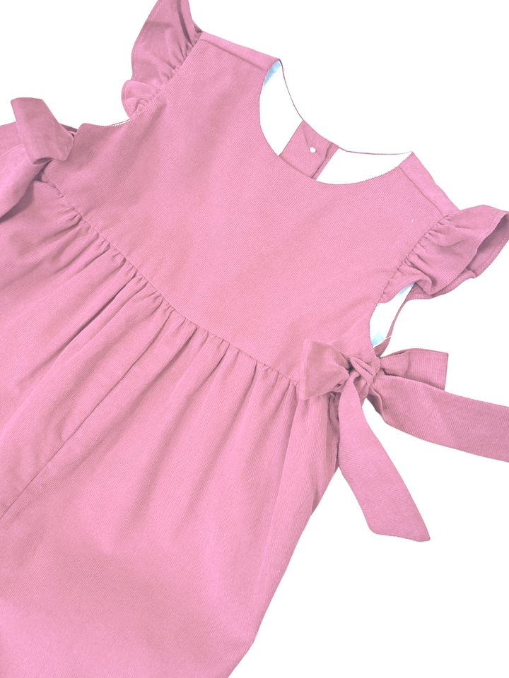 Girl's Pink Corduroy Overalls Basics Collection