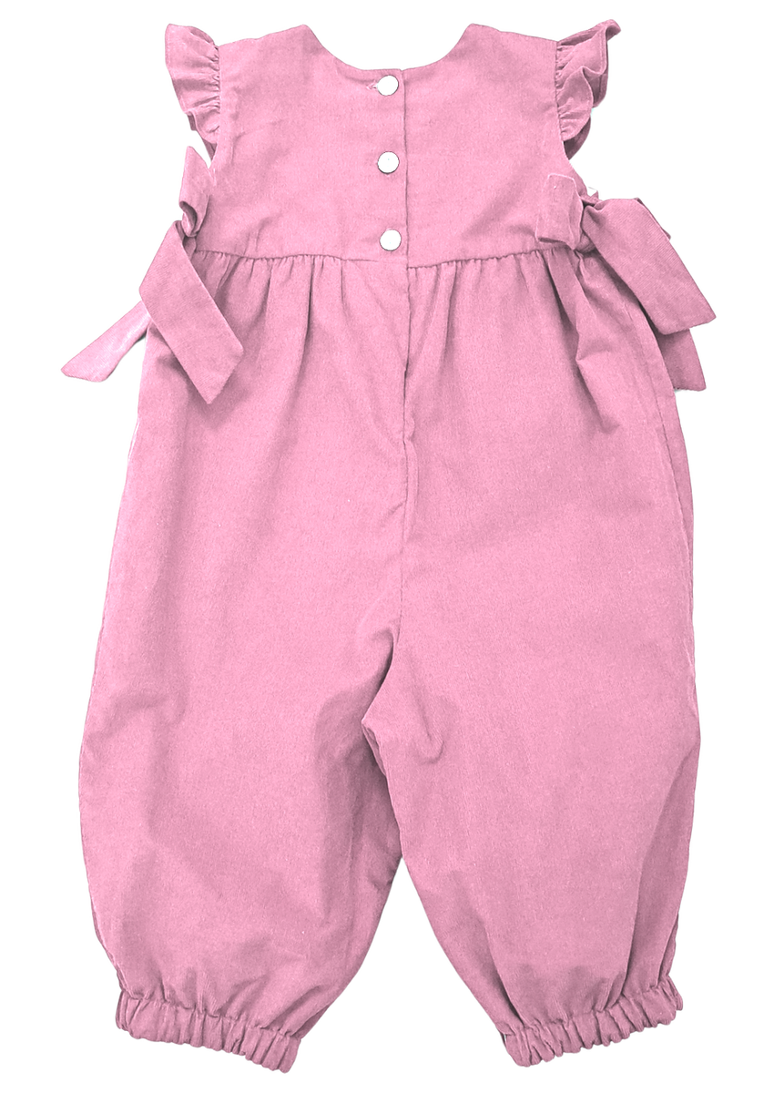 Girl's Pink Corduroy Overalls Basics Collection