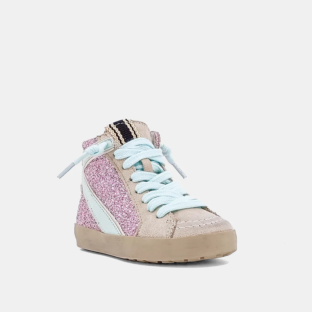 Rooney Toddlers Pink Glitter High Tops