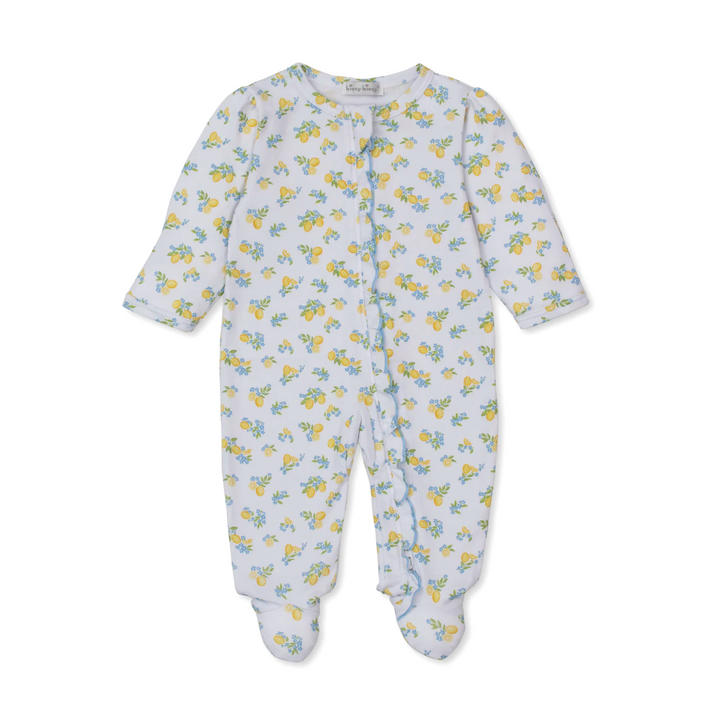 Lemon Blossoms Footie w/ Zip