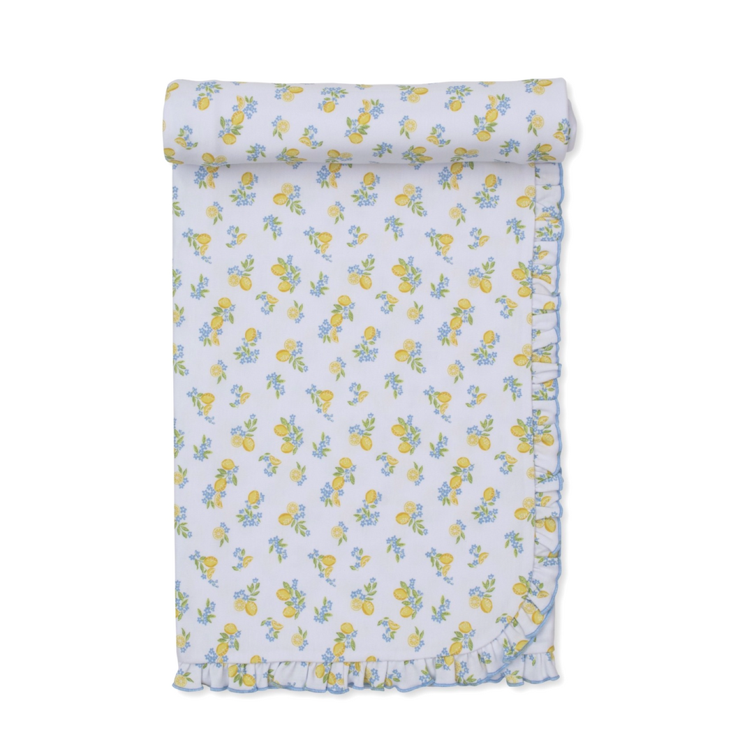 Lemon Blossoms Blanket 28.5” X 26”