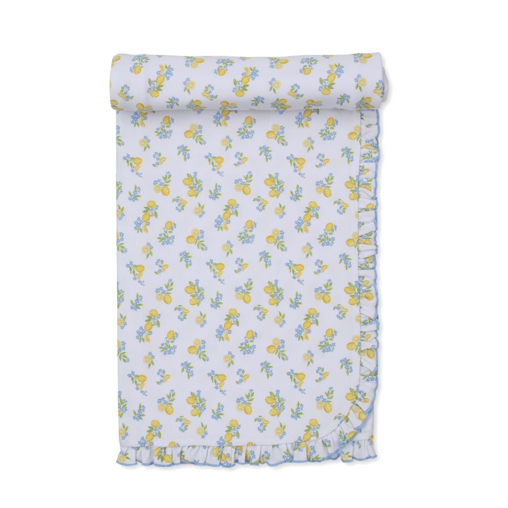 Lemon Blossoms Blanket 28.5” X 26”