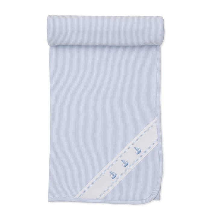 Classic Treasures Blue Stripe Blanket