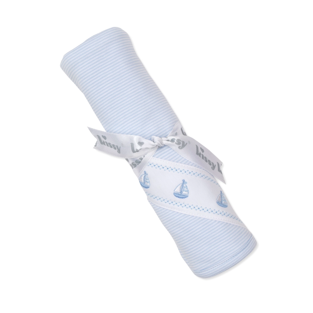 Classic Treasures Blue Stripe Blanket