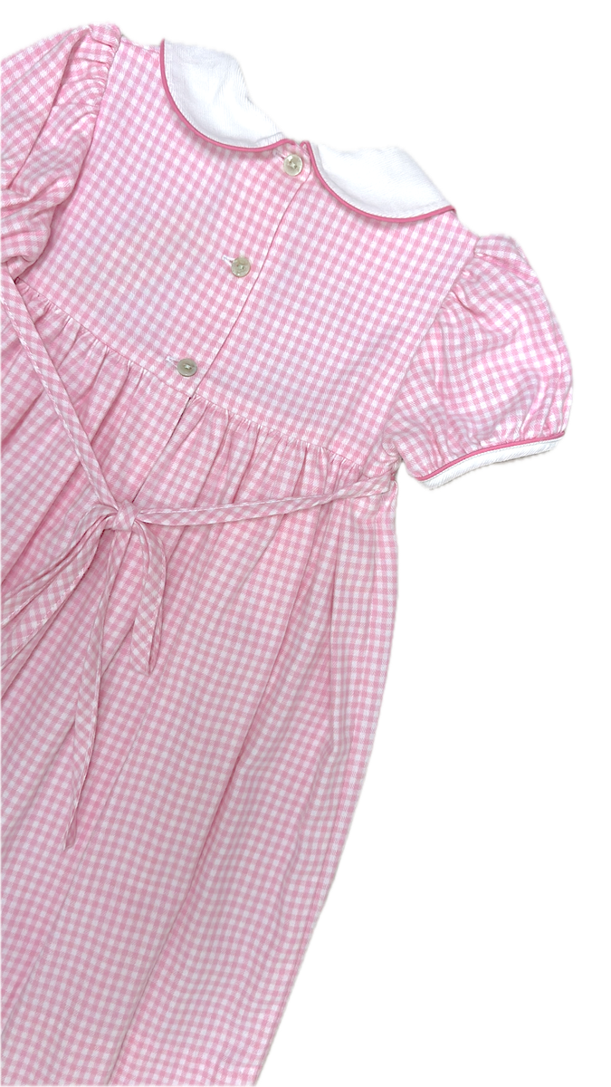 Girls Hand Smocked Dress Christmas Tree