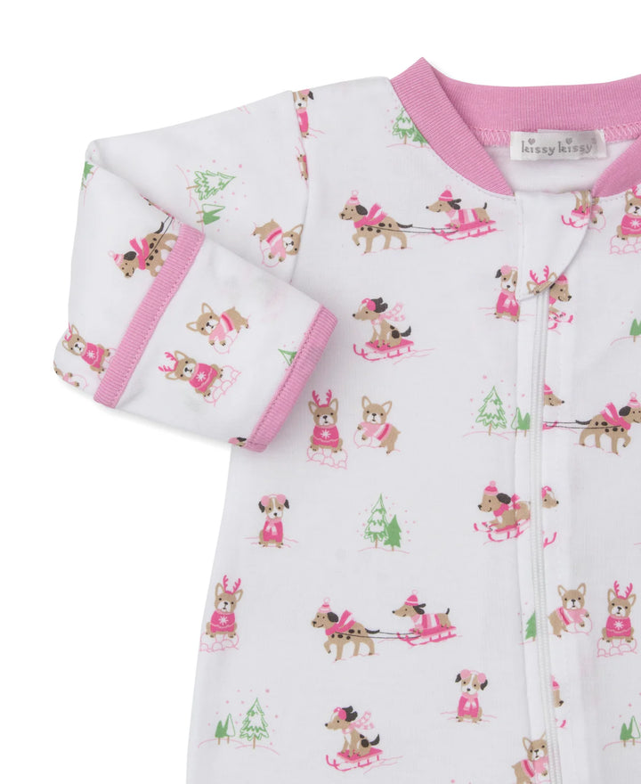 Kissy Kissy Puppy’s Sleigh Riding Fun - Pink