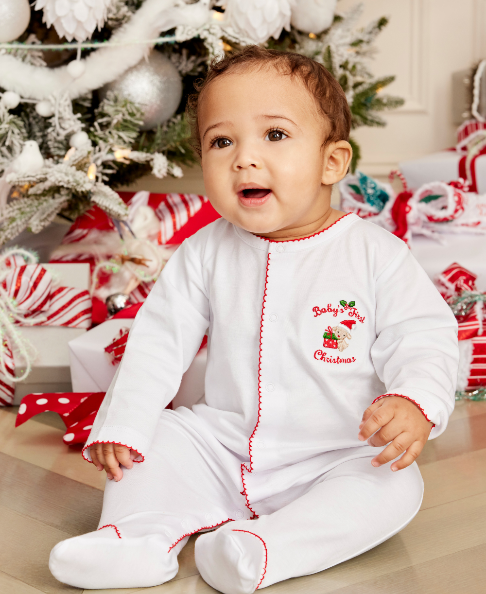 Kissy Kissy Baby’s First Christmas 24 Unisex Footie: 6-9M