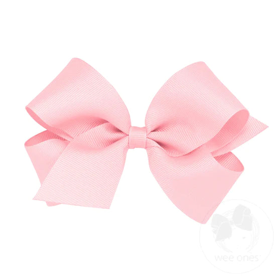 Pink Grosgrain Hair Bow