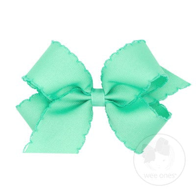 Medium Lucite Grosgrain with Matching Moonstitch Hair Bow