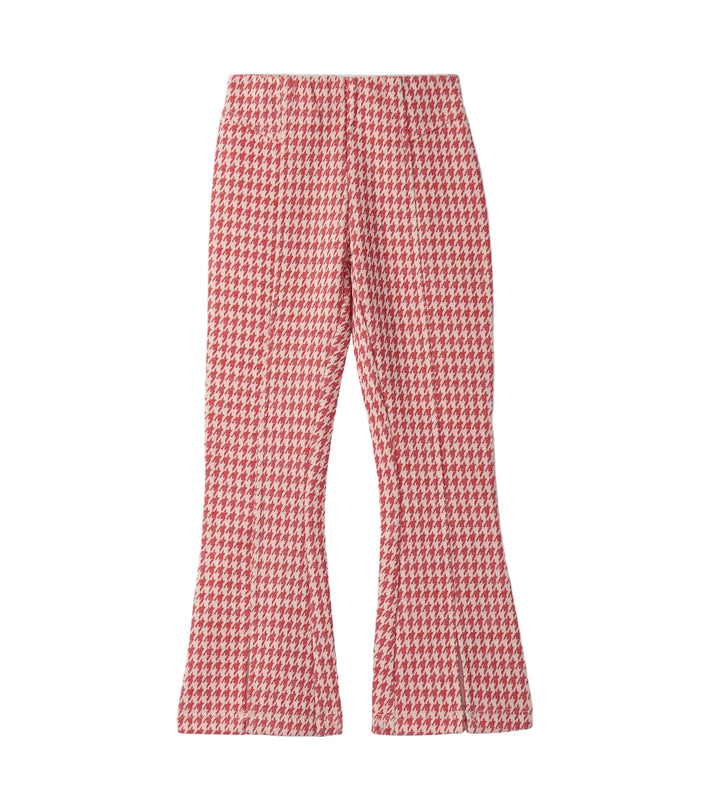 Girls Chex Red Houndstooth Bell Bottoms