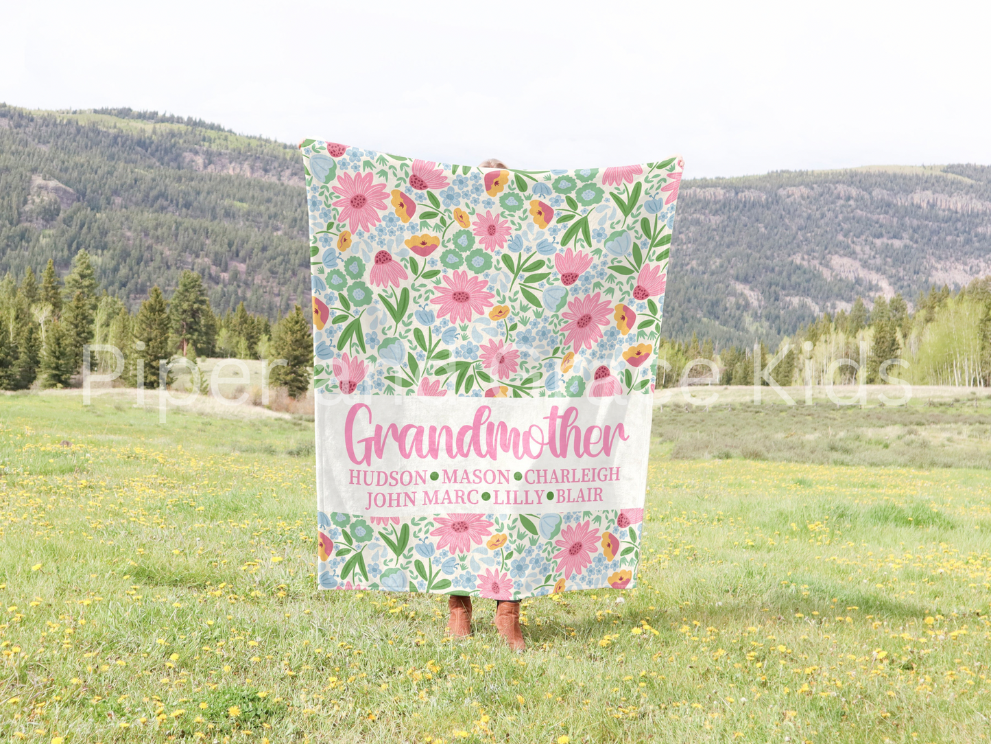 Personalized Mother/Grandmother Blanket