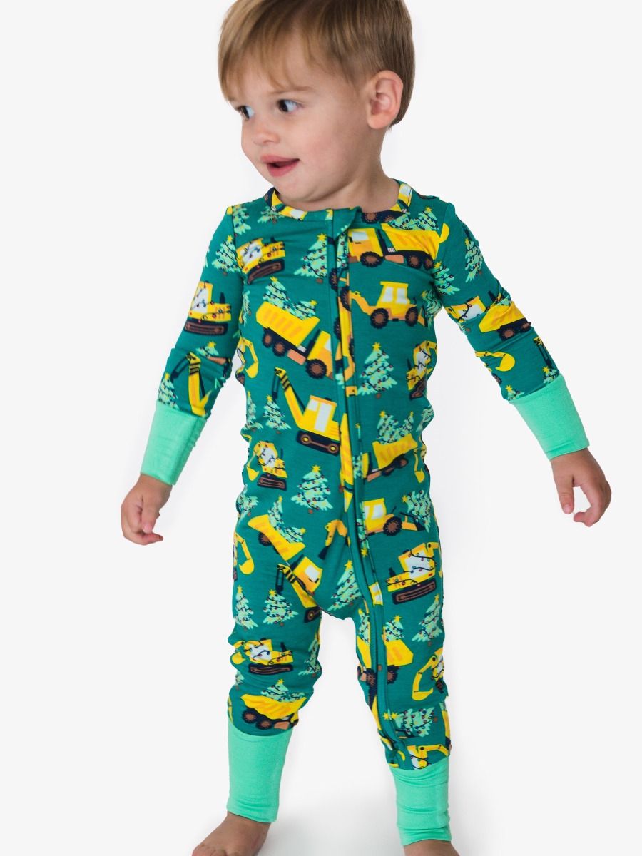 Boys Holiday Haul One-Piece Bamboo Pajama