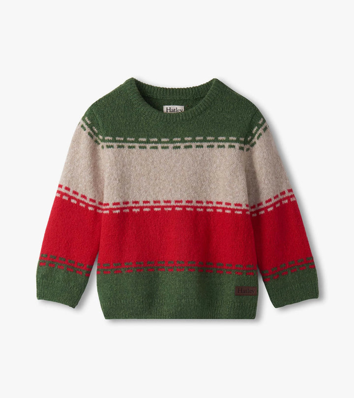 Hatley Baby Boys Holiday Combo Crew Neck Sweater