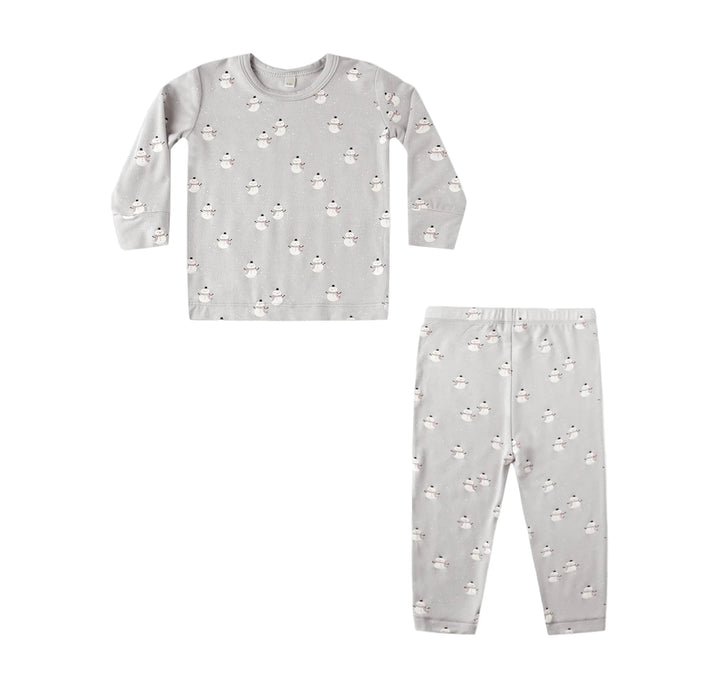 Bamboo Pajama Set | Snowmen