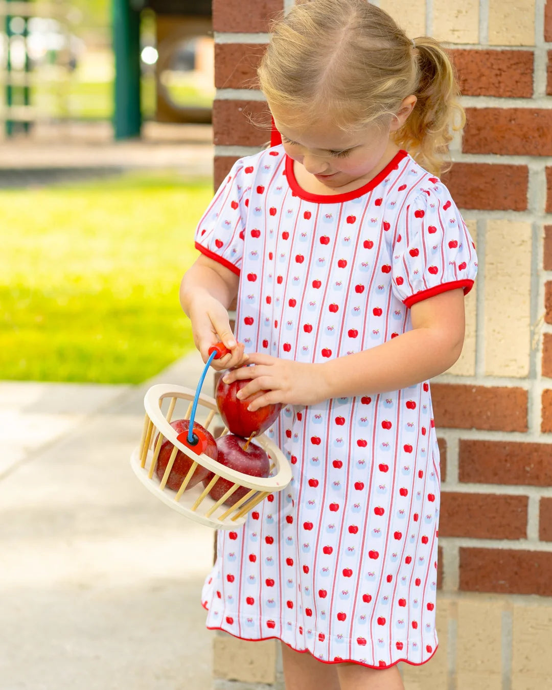 Apple Print Dress