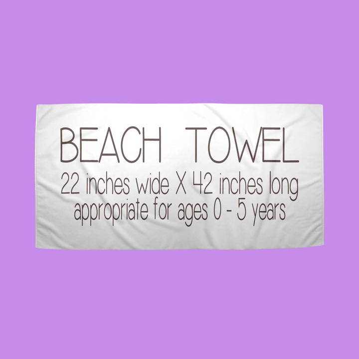 Personalized Mermaid Kids Beach Towel