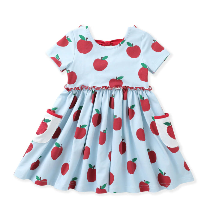 Apple Embroidery Dress w/ Pockets