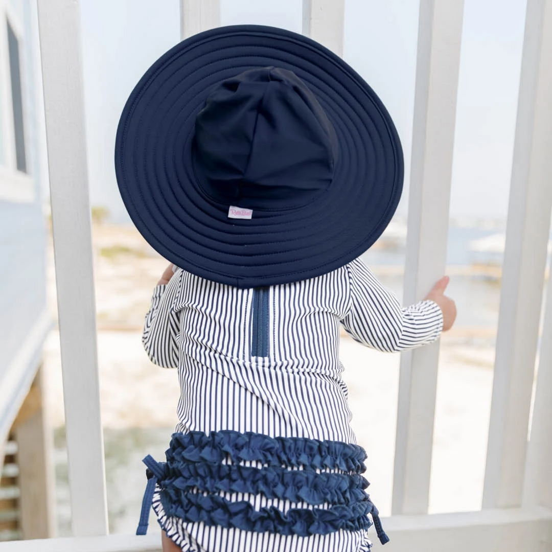 Rufflebutts Navy Swim Hat