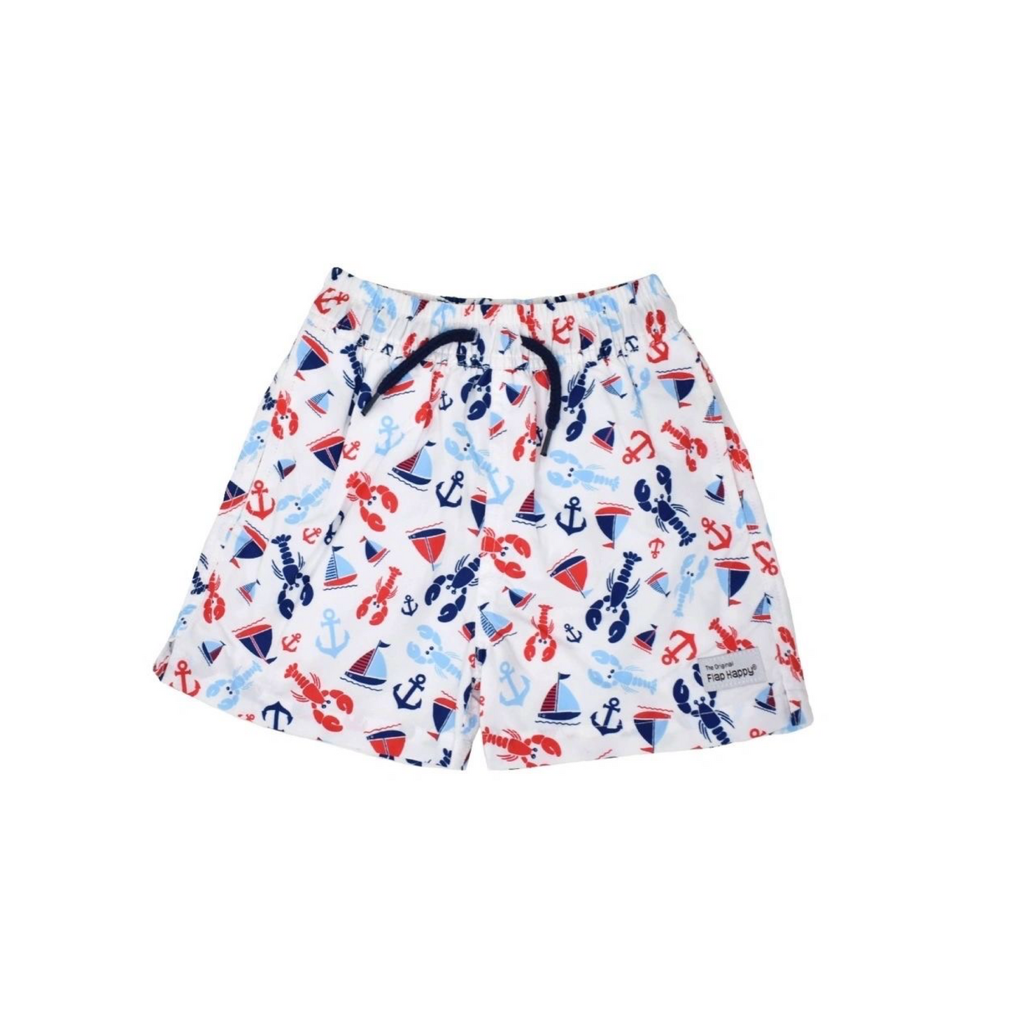 Flap Happy UPF 50+ Swim Trunks Sunday Sails: 6