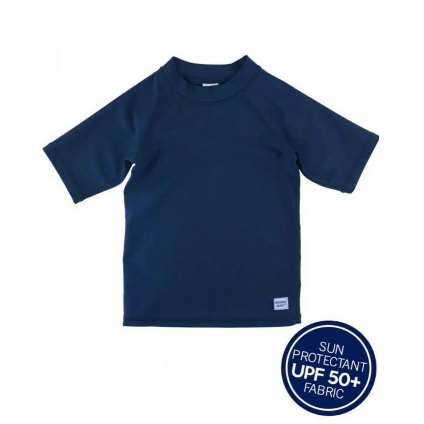 Navy Short Sleeve Rashguard: 2T