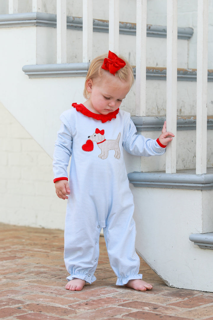 Baby Girls Puppy Love Romper
