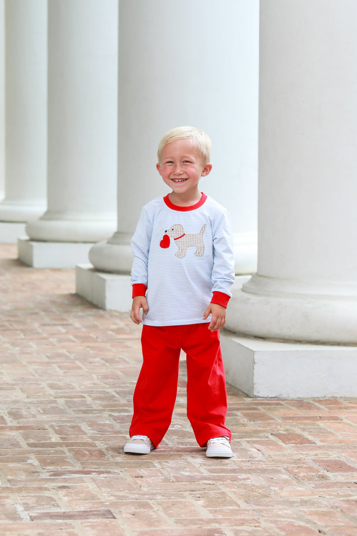Boys Puppy Love Pants Set