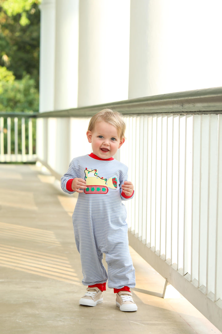 Baby Boys Constructing Christmas Romper