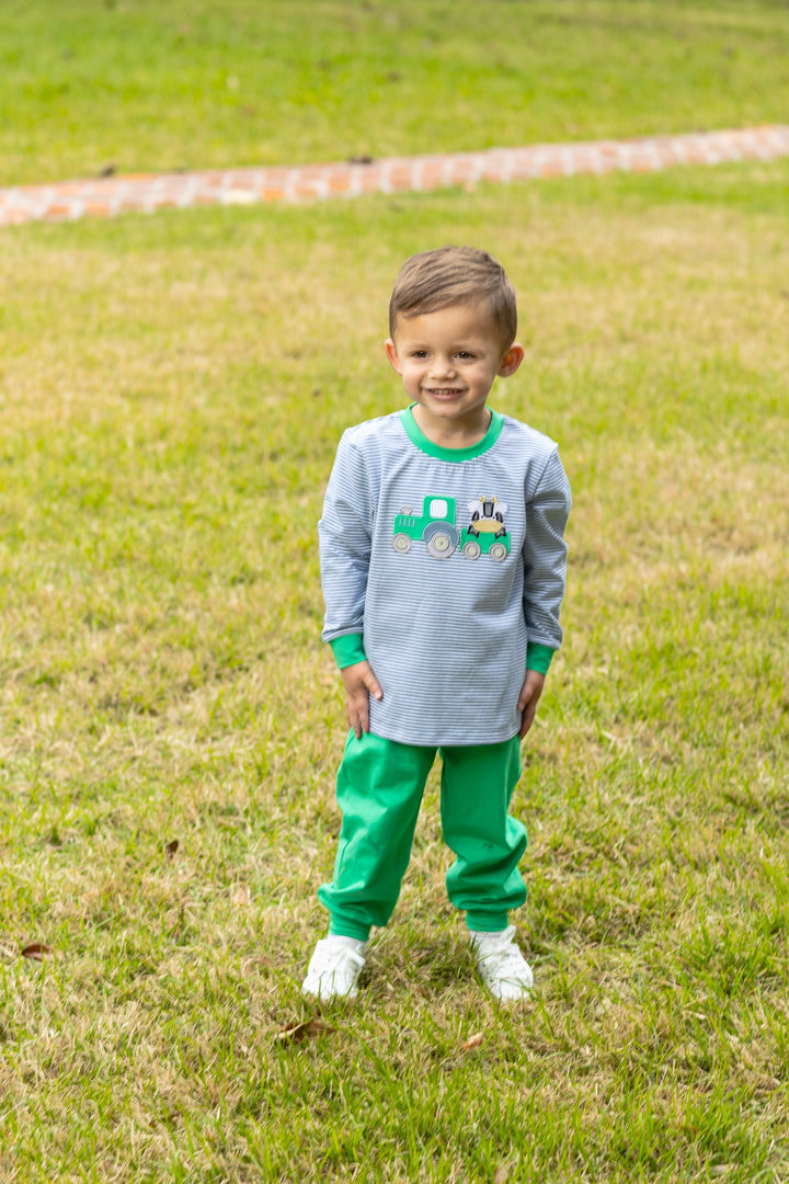 Trotter Street Boys Tractor Pant Set